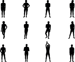 Websilhouette, shadow, figure, posture, stance, model, person, human, pose, body, design, template, abstract, 