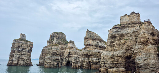 Dumujin Coast on Baengnyeongdo Island, Ongji-gum, Incheon, South Korea.