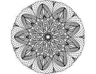 back mandala whit background 