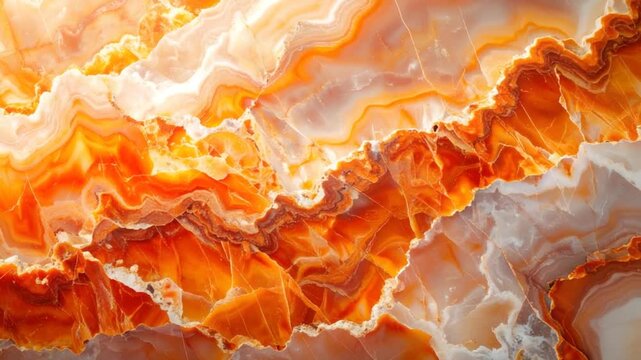 Orange agate stone closeup