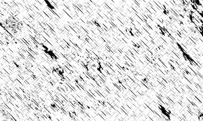 Abstract grunge texture overlay. Damaged, scratched, rough, grainy effect. Brush strokes, paint splatter and ink drip texture. Vector illustration