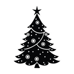 Fototapeta premium christmas tree vector illustration