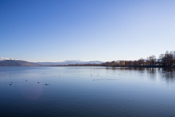 Sunwashed Pamvotis lake