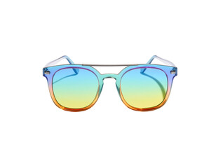 Fototapeta premium Minimalist Fashion Glasses with Rainbow Frames