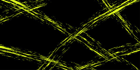 An abstract vector pattern with bright green brush strokes on a black background. A grungy, energetic, and modern texture. Perfect for print, packaging, textiles, wallpaper, web design, and sports-the