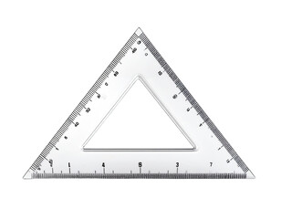 Clear triangle ruler (1)
