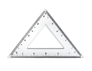Clear triangle ruler (1)