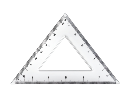 Clear triangle ruler (1)