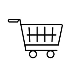 grocery Shopping and Commerce Line Icons Collection