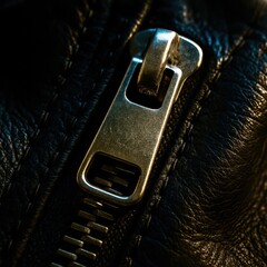closeup of zipper