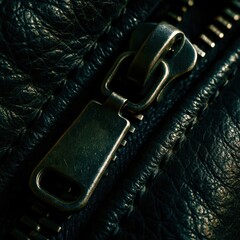 closeup of zipper