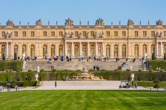 Versailles palace and gardens in Paris suburbs, France