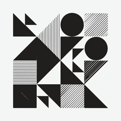 set of black and white arrows