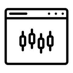 trading line icon