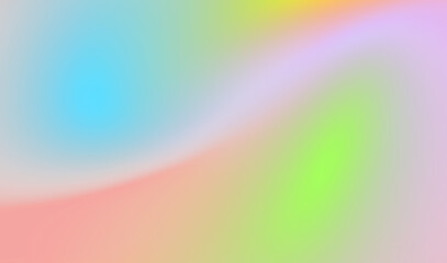 Abstract gradient of rich colors with soft blending and pixelated texture transparent background