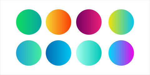 colorful gradient sphere vector collection.Eps10