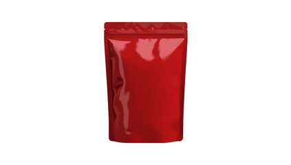 Bold Red Stand Up Pouch Packaging for Food Products with Resealable Zipper for Freshness and Brand Recognition