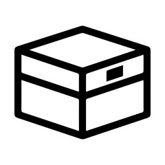 Simple Box Outline Icon