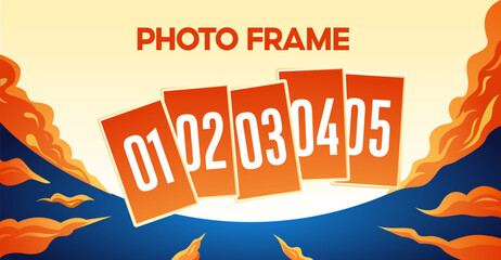 Sports themed player cards with vibrant layouts, photo frames and details like name, team and match information