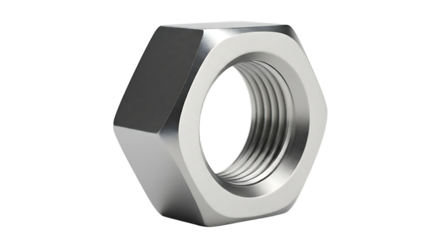 Aluminum hex nut with lightweight properties 