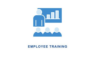 Employee Training Icon Isolated On White Background