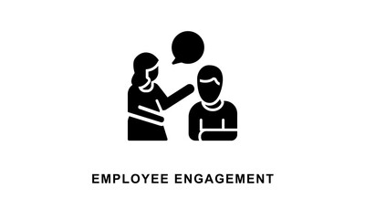 Employee Engagement Icon Isolated On White Background