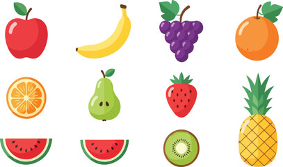 Collection of diverse icons with vibrant color options and classic typography