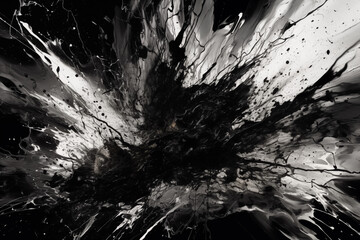 Monochrome Ink Splash