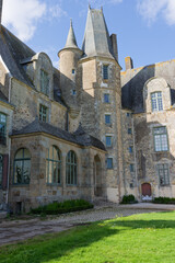 L'arri&egrave;re du manoir des Rochers-S&eacute;vign&eacute; de Vitr&eacute; en Ille-et-Vilaine - Bretagne - France