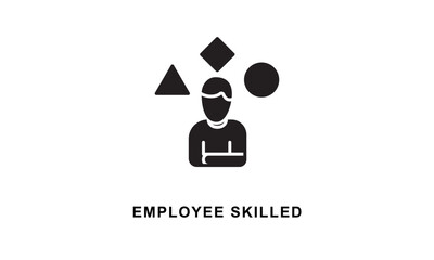 Employee Skilled Icon Isolated On White Background