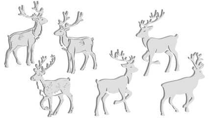 3D Vector Applications of New Year's Symbols