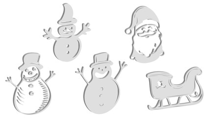 3D Vector Applications of New Year's Symbols