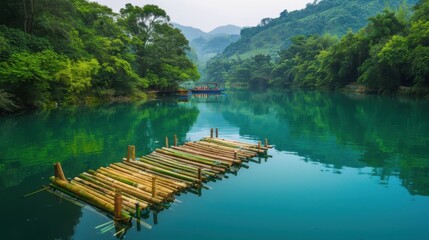 Summer & Spring Water Landscapes: Wooden Boats, Dock Reflections, and Forest Bridges Over Lakes, Rivers & Ponds