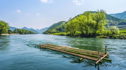Summer & Spring Water Landscapes: Wooden Boats, Dock Reflections, and Forest Bridges Over Lakes, Rivers & Ponds