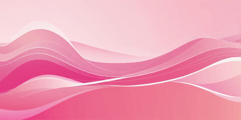 Pink abstract wavy background with colorful lines and gradient design