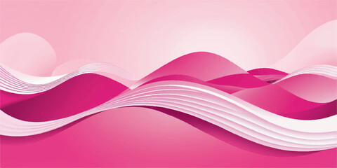 Abstract pink background with hearts and love elements