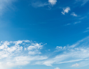 Blue Sky Texture with Soft Clouds