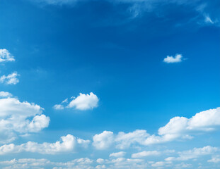 Blue Sky Texture with Soft Clouds