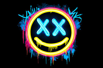 colorful smiley, AI generated