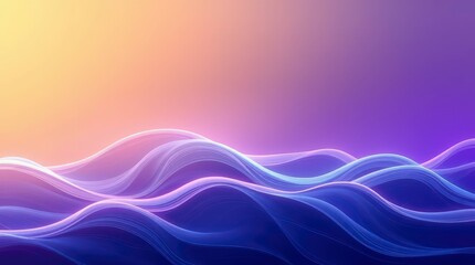 Fototapeta premium Abstract Waves Gradient Background