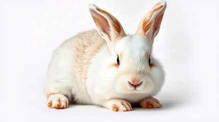 Obraz premium Adorable White Rabbit