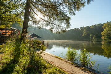 Jesień nad łódzkim Arturówkiem.  © Piotr Szpakowski