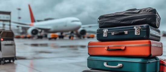 Travel Suitcases at Airport