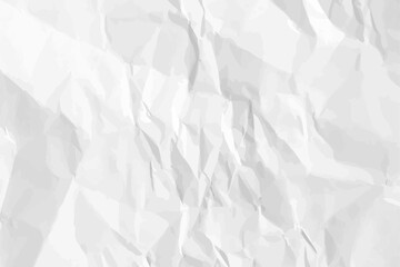 White clean crumpled paper