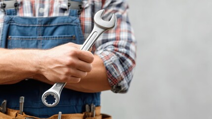 car service repair maintenance and people concept  auto mechanic man or smith with wrench at workshop no logos no brands ar 169