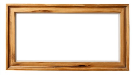 wooden frame for painting or picture on white background with clipping path no logos no brands ar 169
