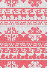 Scandinavian style seamless mosaic tiles pattern