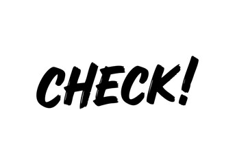 手書き文字「CHECK」ベクター