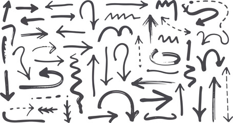  Hand-Drawn Sketchy Pointers for Marking and Emphasis.