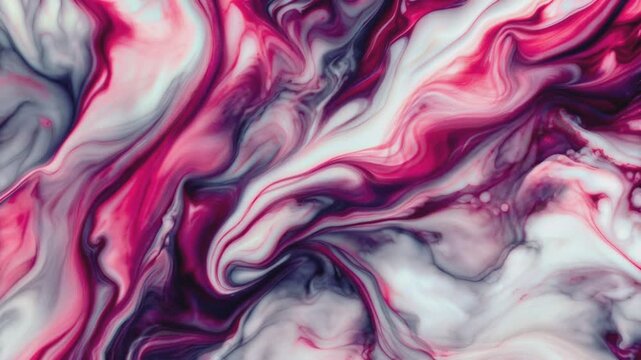 Seamless Abstract fluid motion waves with smooth swirling patterns and organic flow.